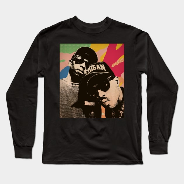 Vintage Poster - Gang Starr Style Long Sleeve T-Shirt by Pickle Pickle